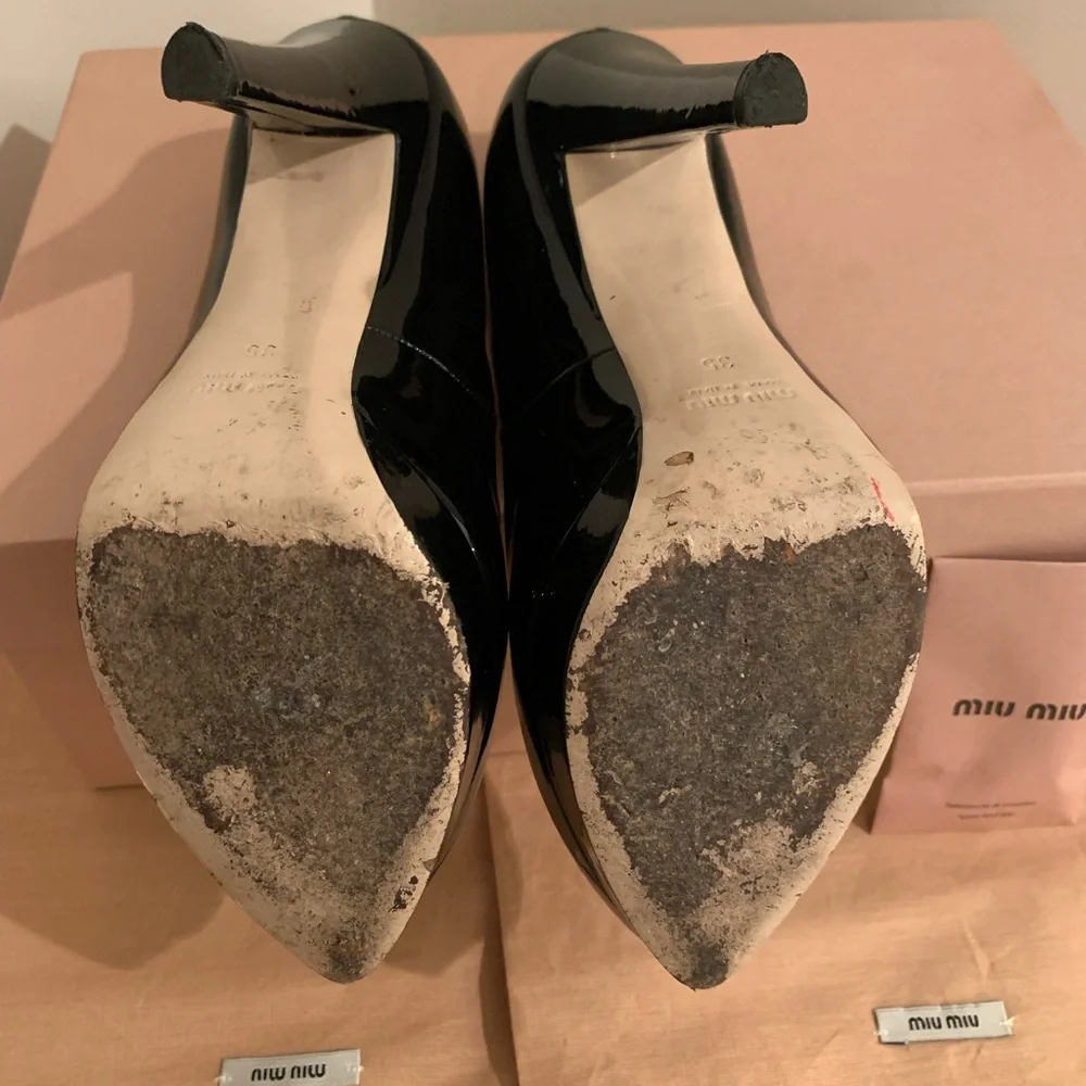 Miu Miu Vernice 2 platform pump - Picture 15 of 15